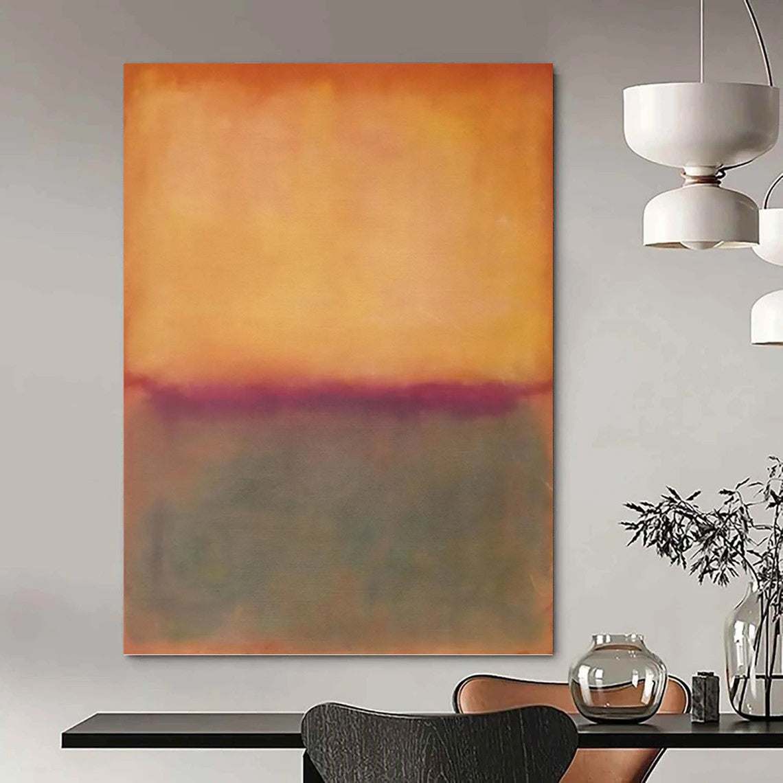 desert wall art in grey
